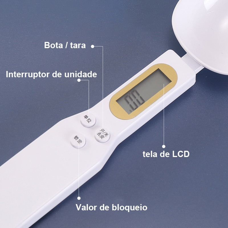 Colher Medidora com Balança Digital - Bangle